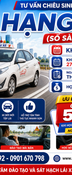 Khóa Học GPLX B Số Sàn 