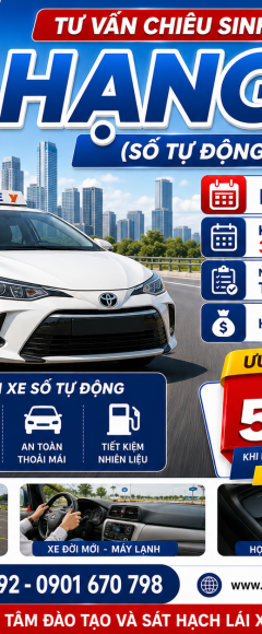 Khóa Học GPLX B Số Tự Động