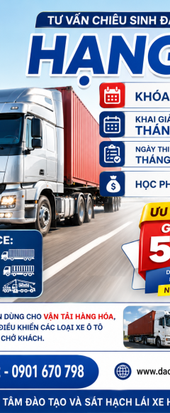 Đào tạo GPLX hạng CE 