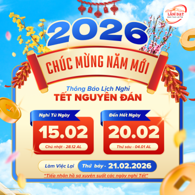 Thông báo lịch nghỉ tết nguyên đán 2026 