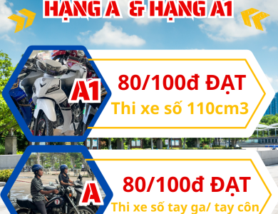 Chọn Thi GPLX mô tô hạng A hay A1 Lâm Đạt