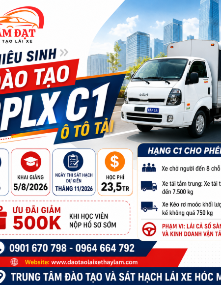 Khóa Học lái xe hạng C1