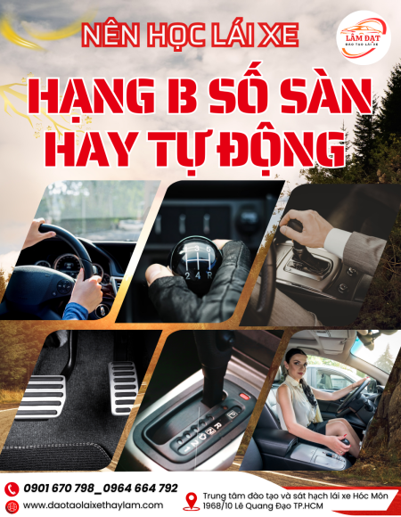Nên Học Lái Xe B Số Tự Động hay B Số Cơ Khí ( số sàn) năm 2026