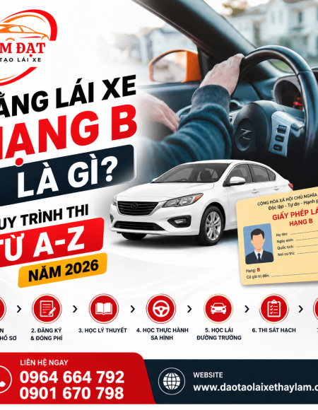 Bằng Lái Xe Hạng B Là Gì? Quy Trình Thi Từ A Đến Z [2026]